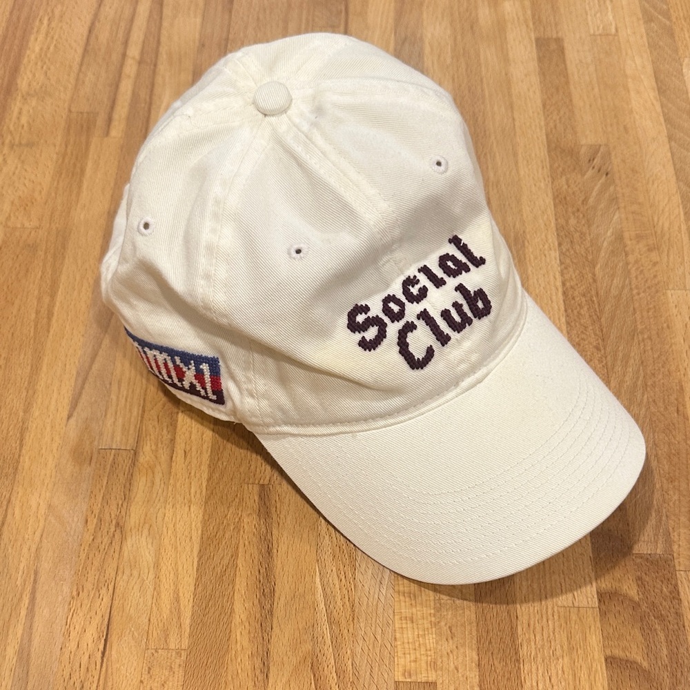 Sugarloaf Social Club Men's White Cap